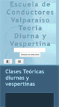 Mobile Screenshot of escuelaconductoresvalparaiso.com